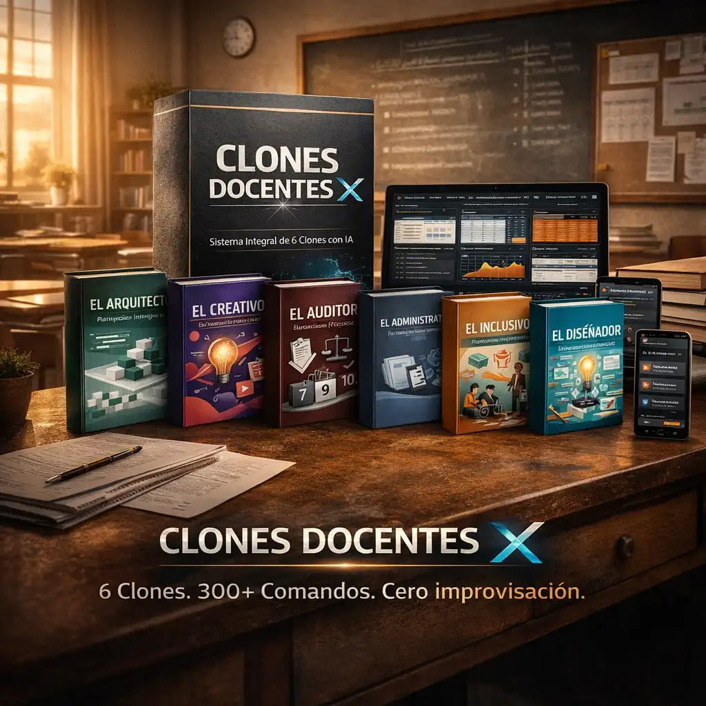 Clones Docentes X™ +3 Bonus| Tu Equipo IA de Planificación