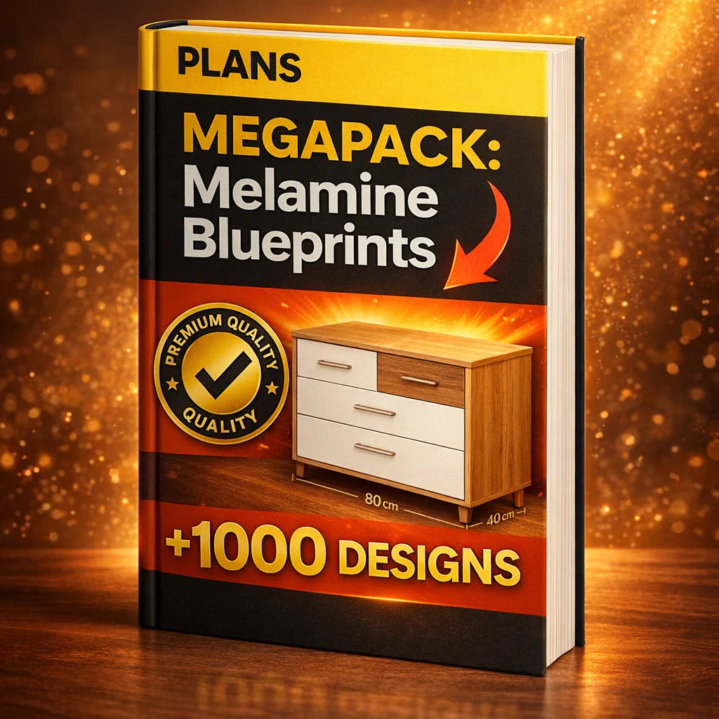 1000+ Pacchetto Progetti e Corso PDF per Mobili in Legno Melaminico